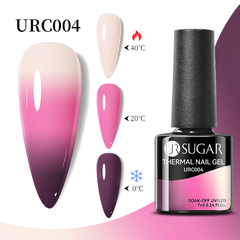 UR Sugar Autumn And Winter New Temperature Change UV Polish Cold And Warm Gradient Nail Glue