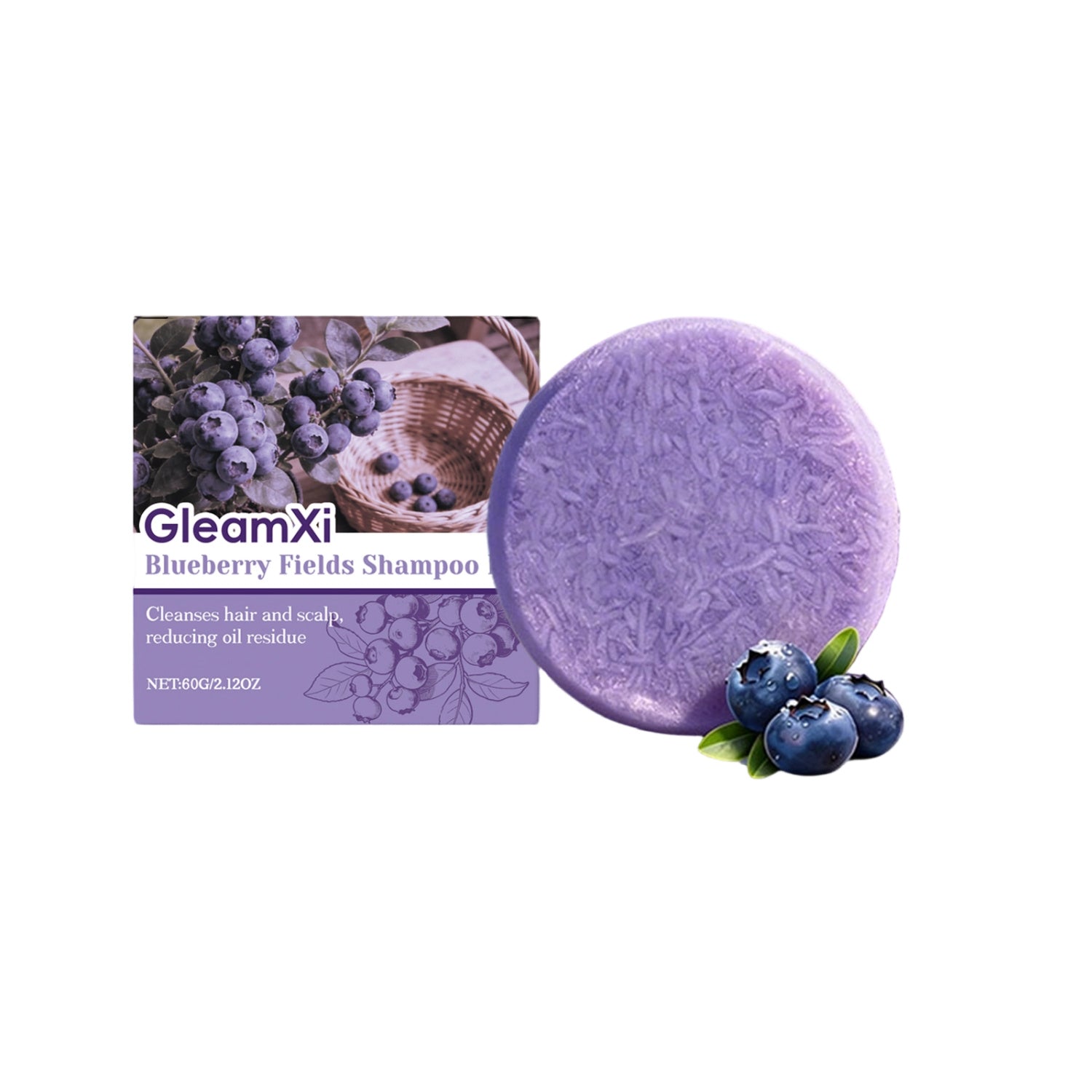 GleamXi Blueberry Garden Shampoo Soap
