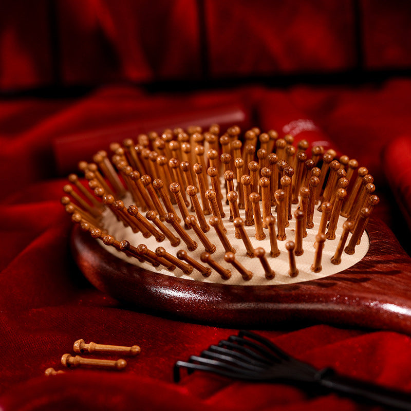 Natural Ebony Balloon Meridian Massage Comb