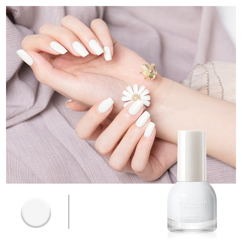 Maycreate Nail Polish Female Long-lasting Tear-free Baking Free Transparent Net Red Summer Nail Polish