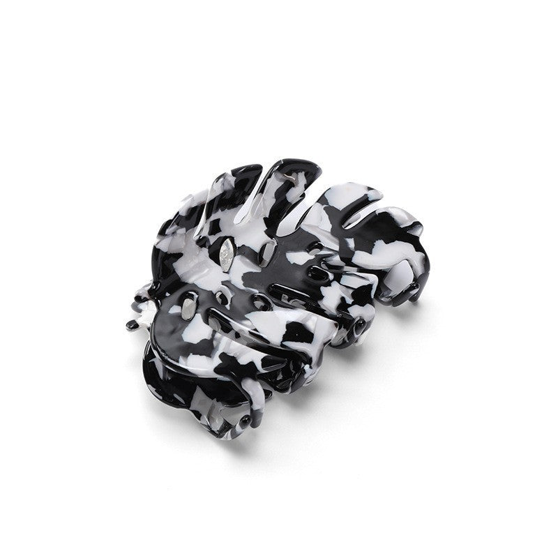 Elegant Leaf-shaped Hair Clip For The Back Of The Head