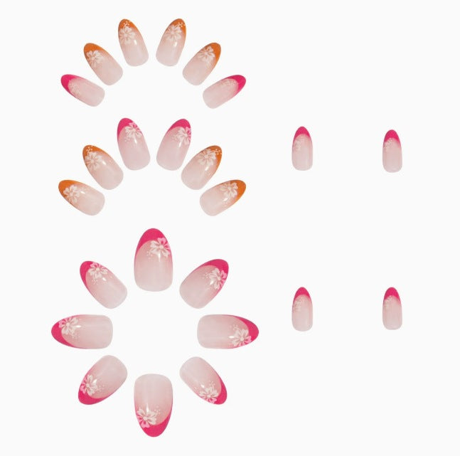 Wearable Nail Shaped Piece Flower Removable