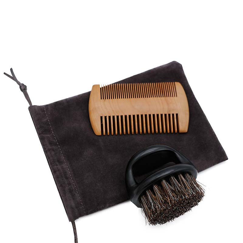Ring Oil Hair Comb Broken Grate Double Sided Care Set