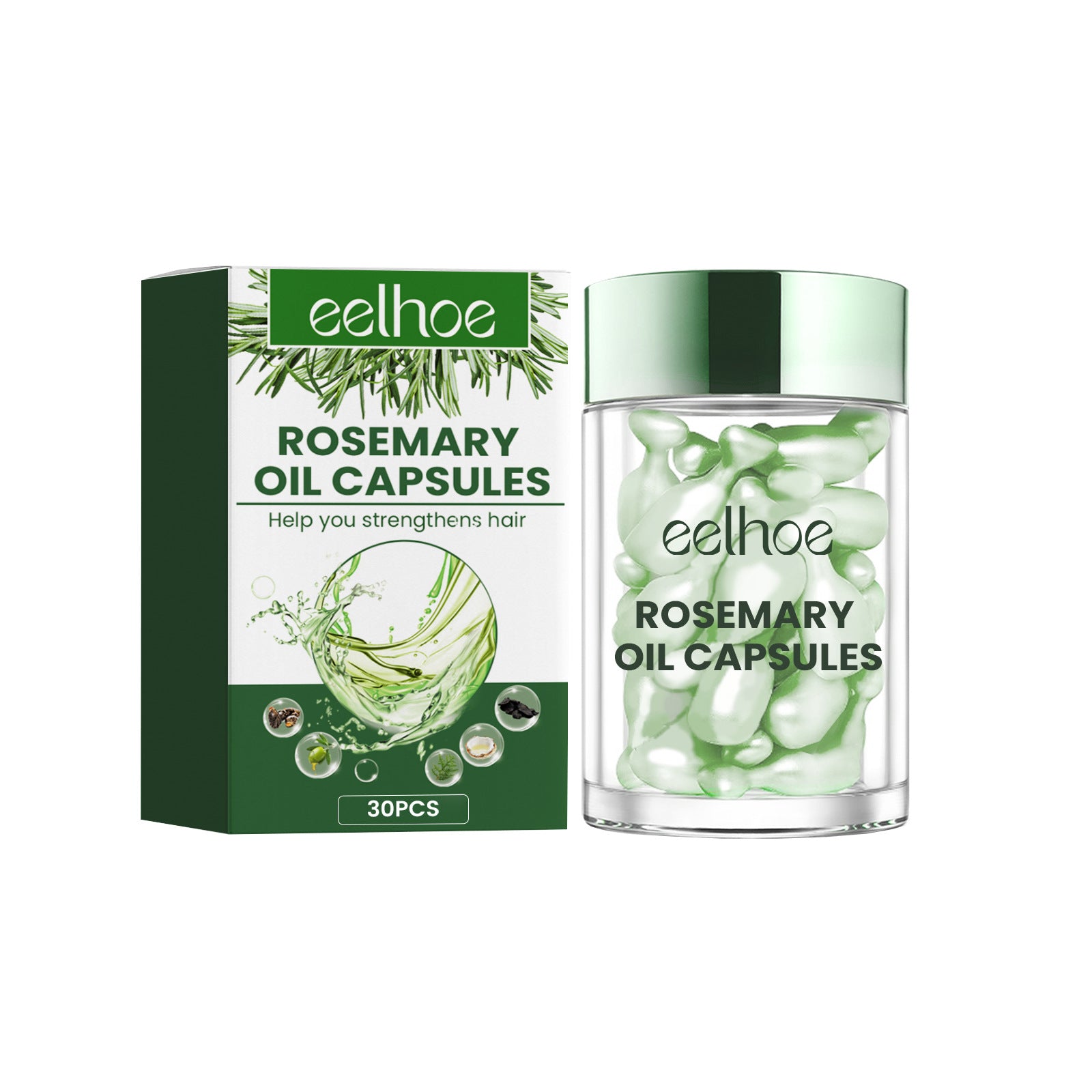 Eelhoe Rosemary Hair Care Capsules Nourish Hair Roots And Prevent Hair Loss