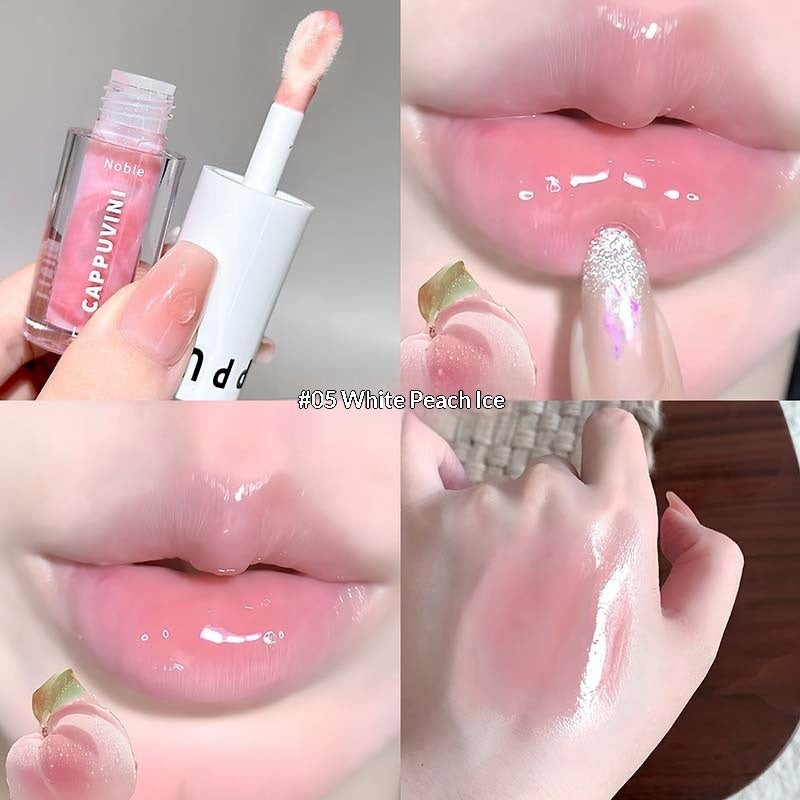 Iced Slush Double-Color Mirror-Finish Dewy Glass Brightening Lip Gloss