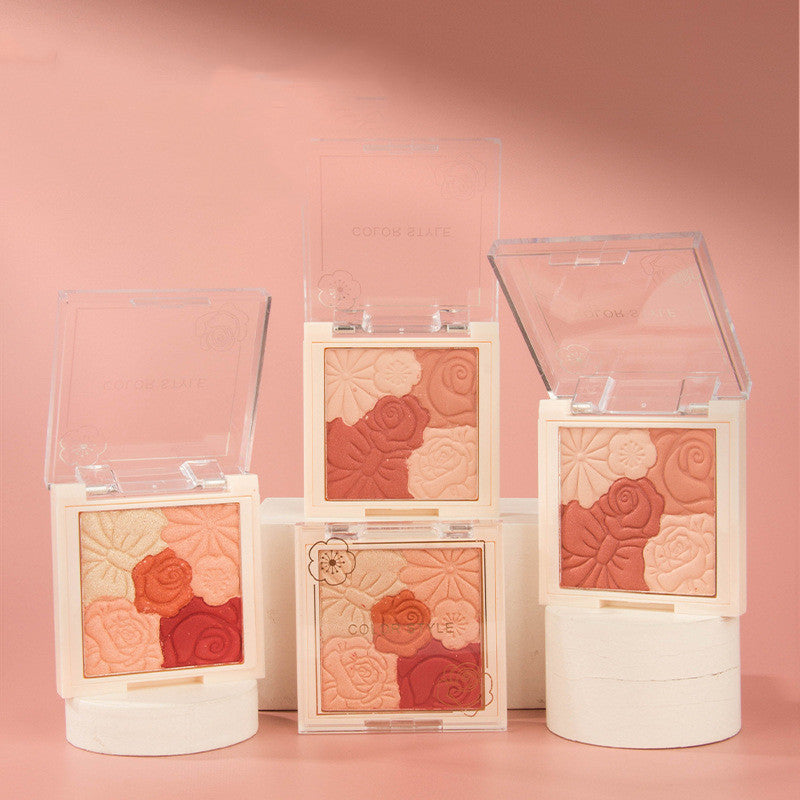 Color Style Makeup Blush Palette Natural Trim Highlighter All In One