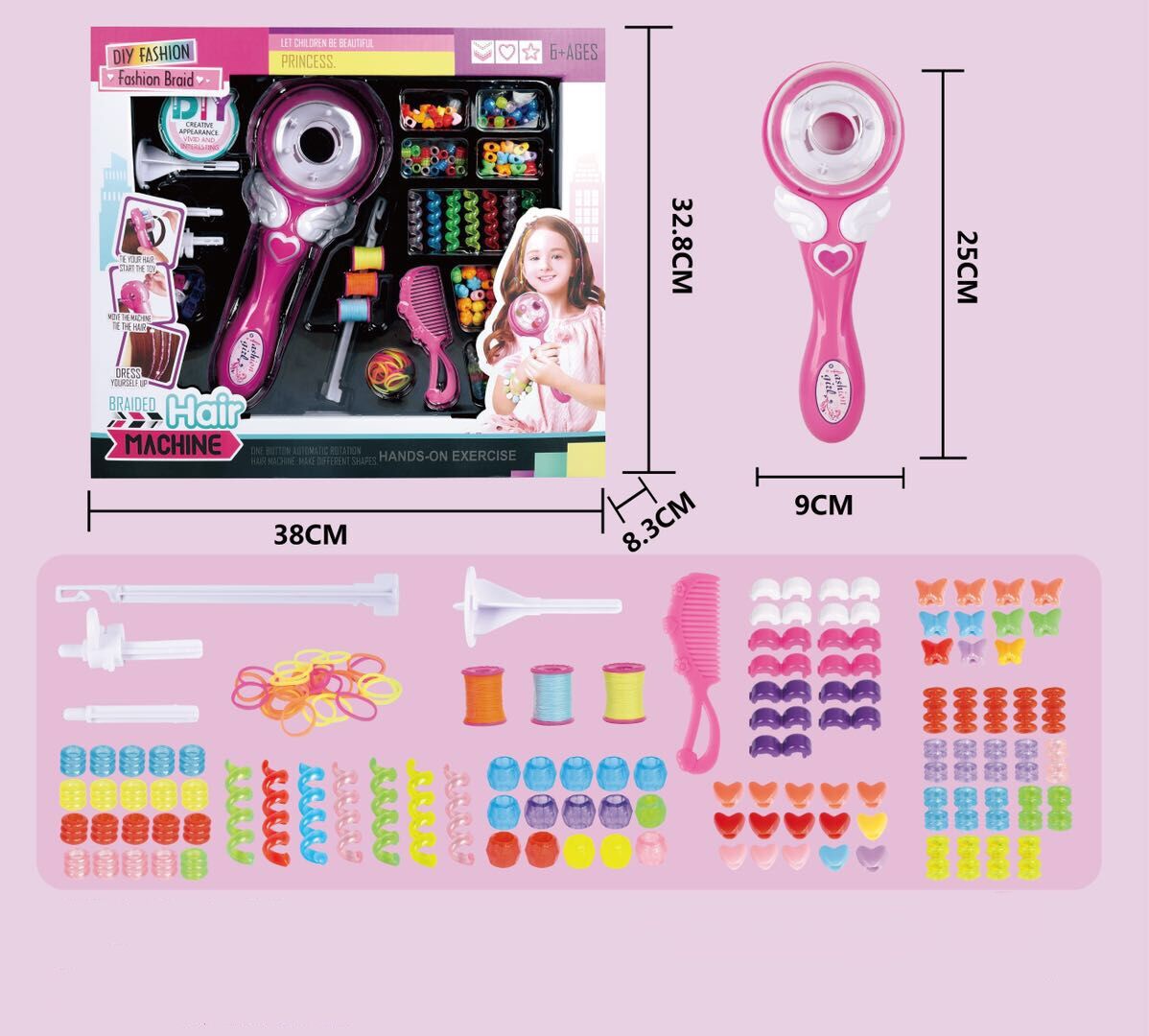 Electric Magic Braid Fashion Girl Makeup Hair Accessories Braid Set