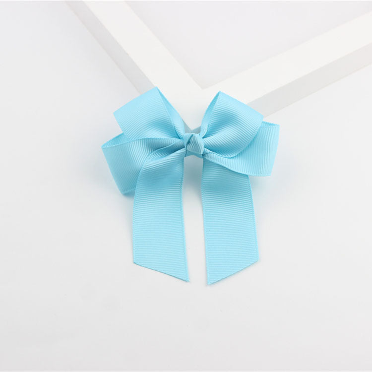 European And American Children Hairpin Ornament Four-ear Ribbon