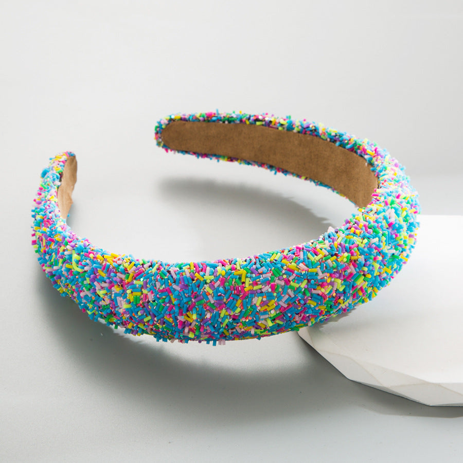 Sponge Fashion Wide-brimmed Headband Girls All-match