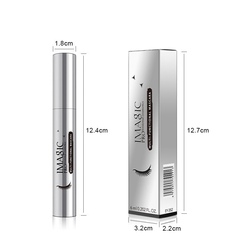 Plastic Silver Tube Mascara Thick Curl Gourd Brush
