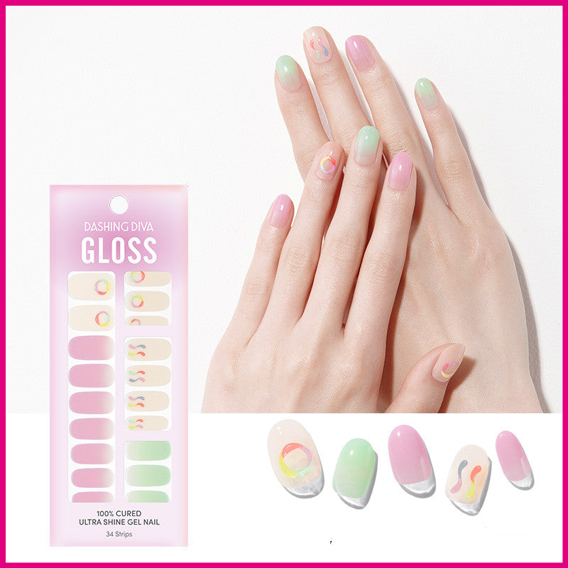 Dashing Diya Gloss Nail Art Nail Sticker Patch Star Same Style No-Bake Wearing Nail Polish