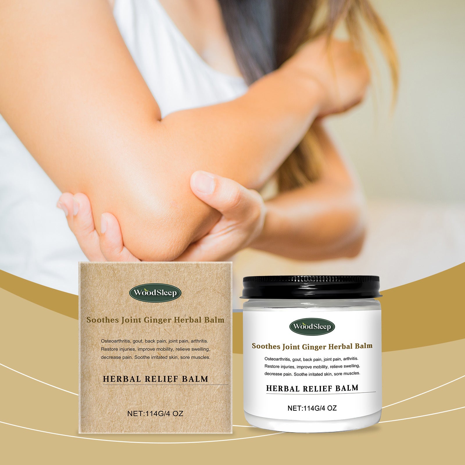 All-natural Herbal Topical Pain Relief Cream