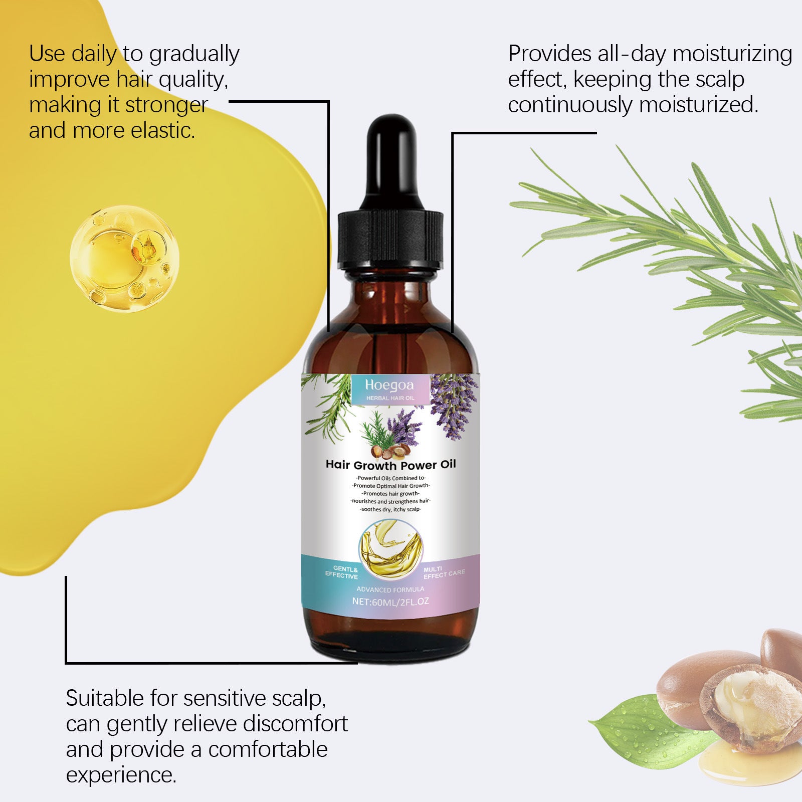 Plant Extract Mixed Styling Cream Nourish Scalp