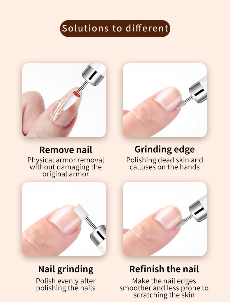 Large Screen Display Charging Electric Portable Nail Piercing Device