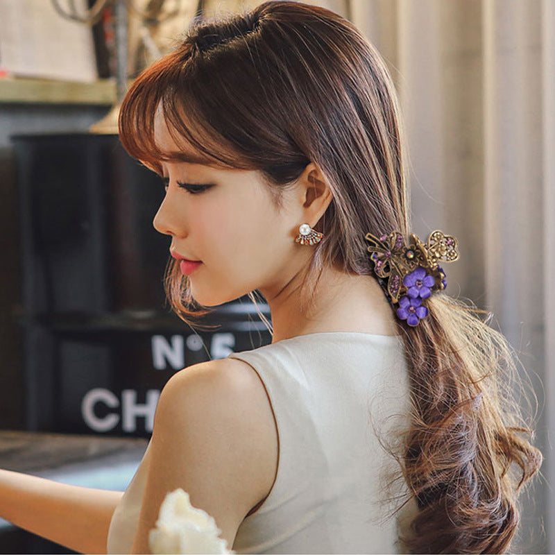 Ponytail Grab Clip Versatile Headwear Alloy Hairpin
