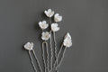 Handmade Beaded Ceramic Flower Hair Accessories