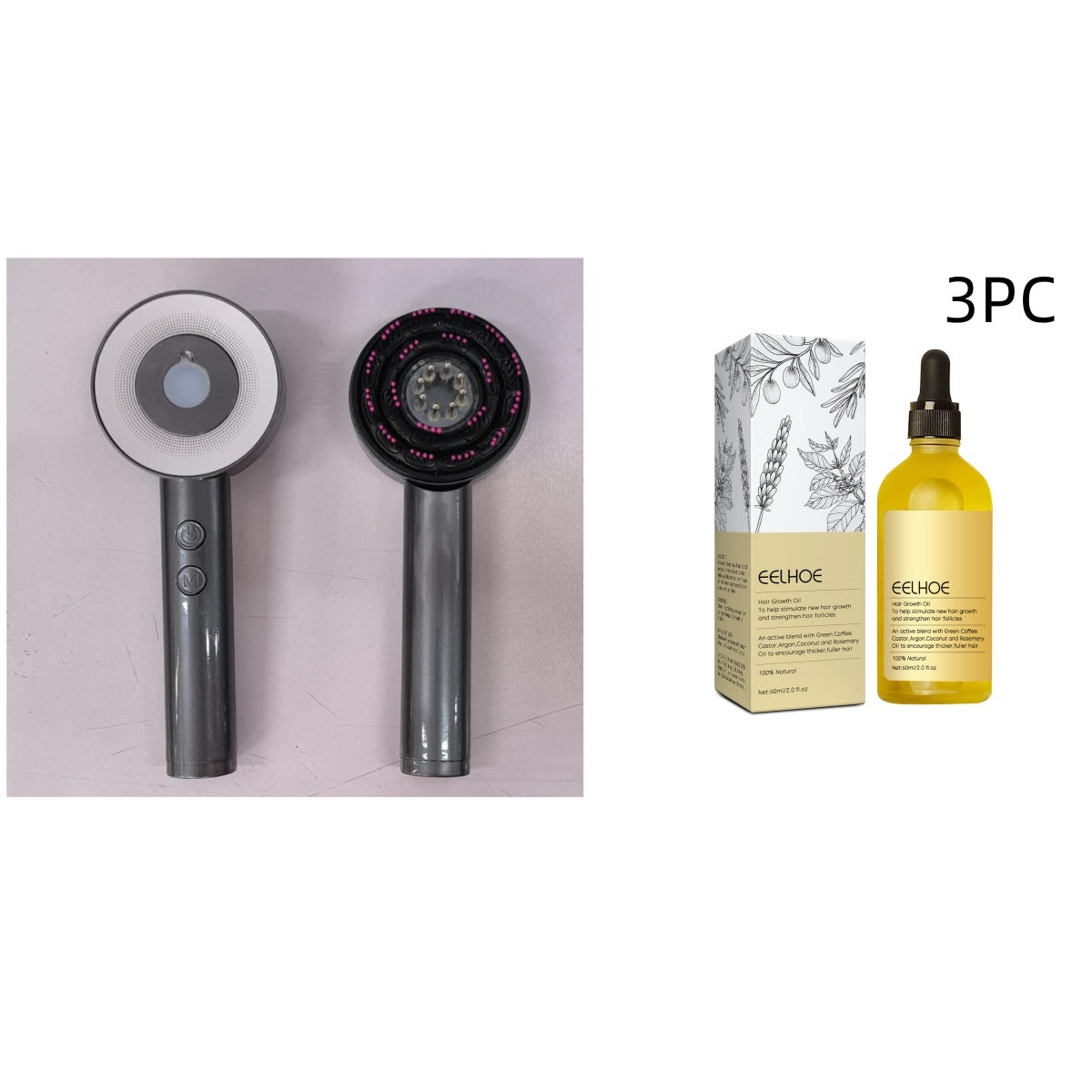 Fluffy Comb Scalp Massager Infrared Hair Care And Beauty Set