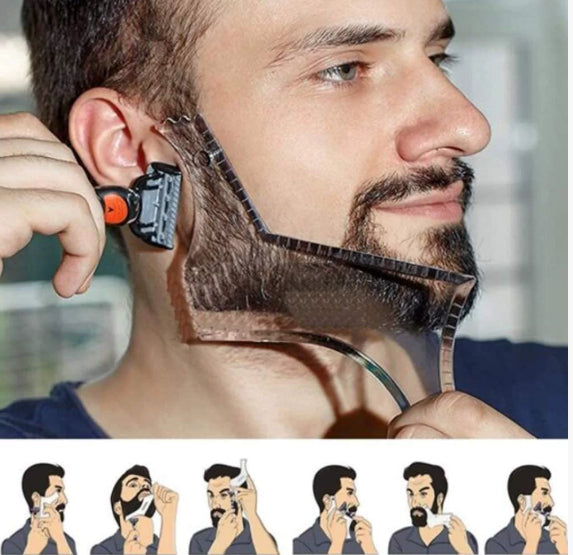 Beard And Mustache Styling Template Tool Comb