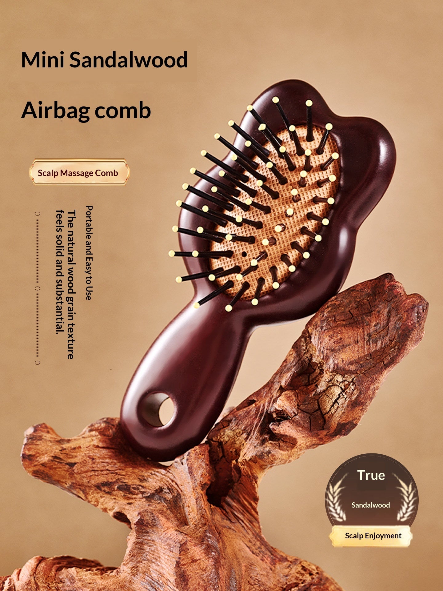Portable Hair Straightening Head Massage Comb For Womens Home Use