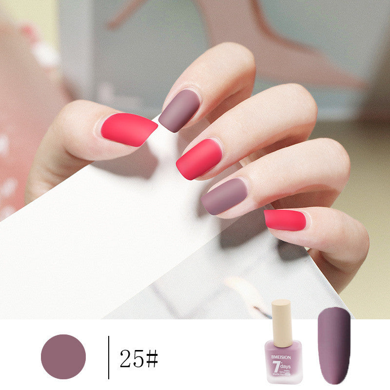 Bmision Frosted No-baking Quick-drying Nude Matte Nail Polish