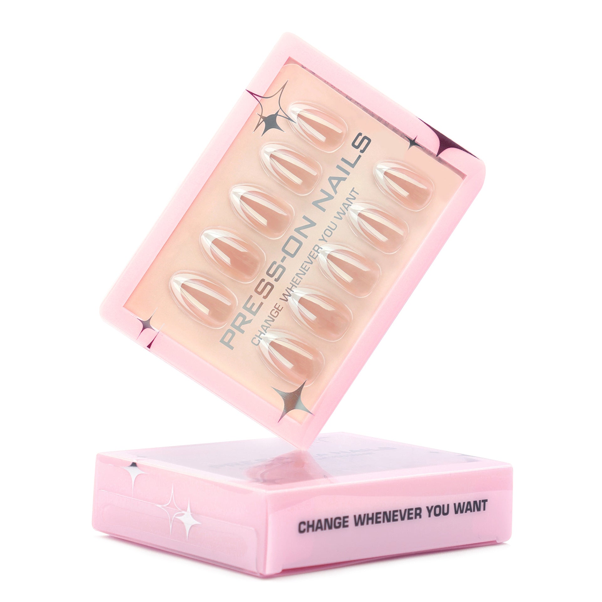 Press On Nails Solid Color Short Almond-shaped Nail Tips 30 Pieces High-end
