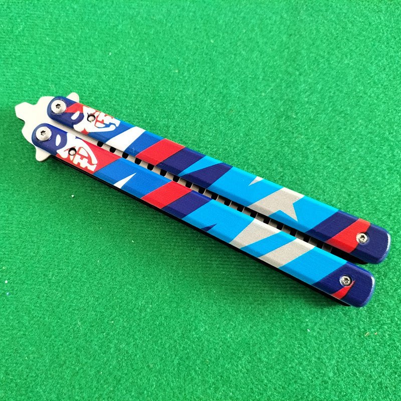 CSGO Butterfly Training Knife 3D Effect All Steel Butterfly Comb