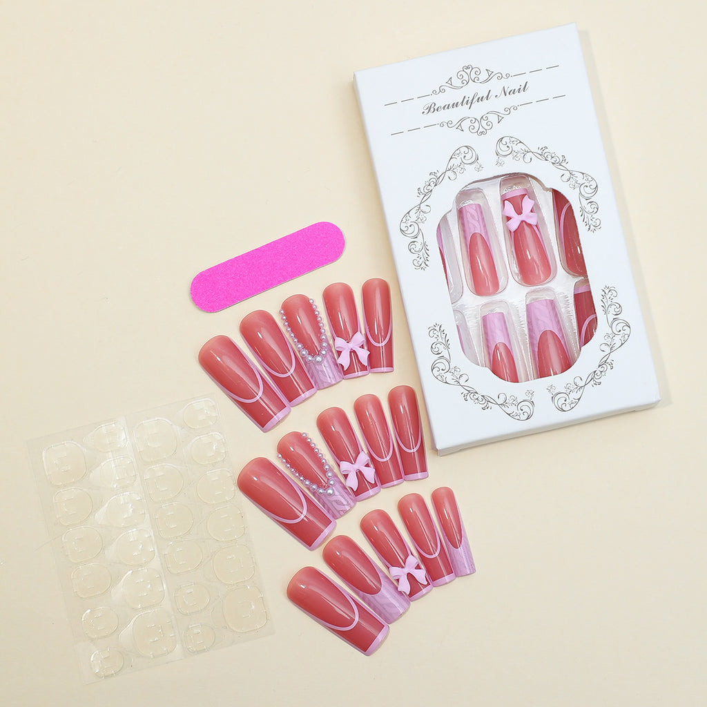 Lengthened Water Pipe Wear Nail Bow Pearl