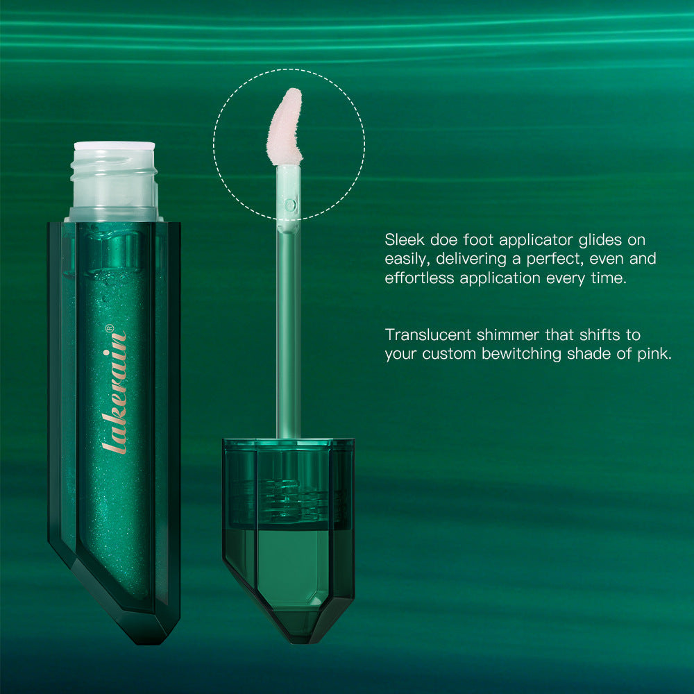 Temperature-Responsive Mirror-Like Dewy  Hydrating Lip Oil For Plump  Radiant Lips