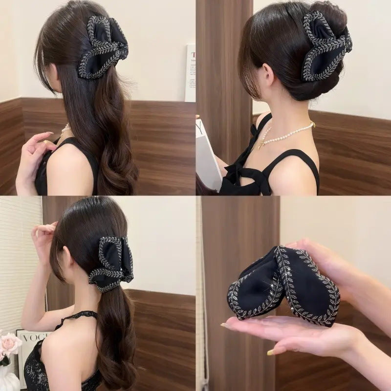 Blade Wheat Shark Clip Rhinestone Hair Accessories