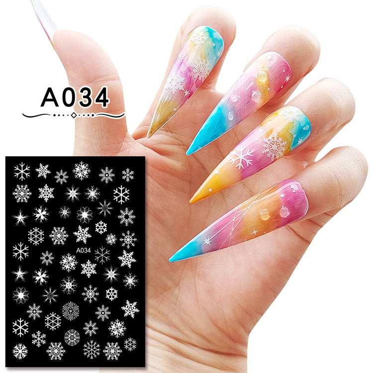 Christmas Nail Sticker With Adhesive