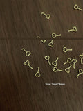 Mini Metal Lock-clasp Key Christmas Snowflake Nail Art Accessory