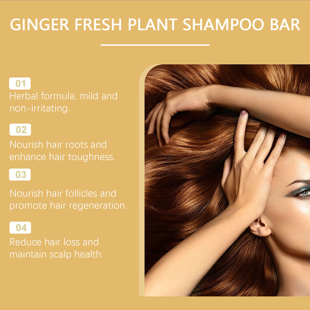 HoeGoa Ginger Shampoo Soap Scalp Cleansing Frizz