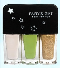 Fairy's Gifts Three-in-one DIY No-bake Tearable Sequined Nail Polish Set