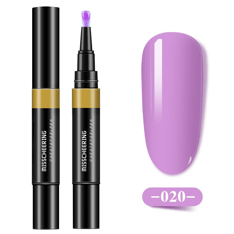 Misscheering One-step Glue Three-in-one Nail Polish Glue Pen Lazy Long-lasting Phototherapy Glue Nail Manicure