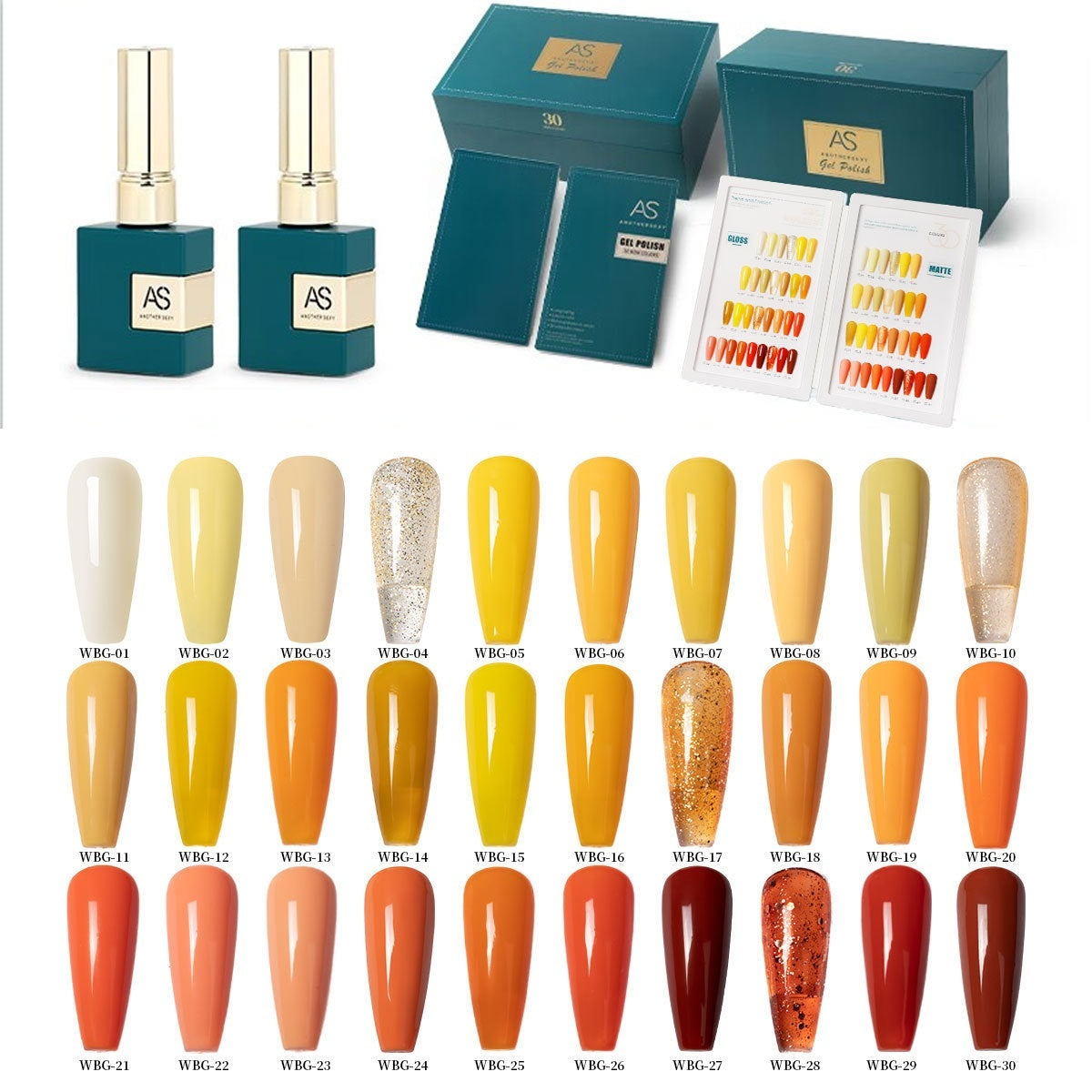 AS Yellow Nail Oil Gel New Whitening Nail Shop Special Set