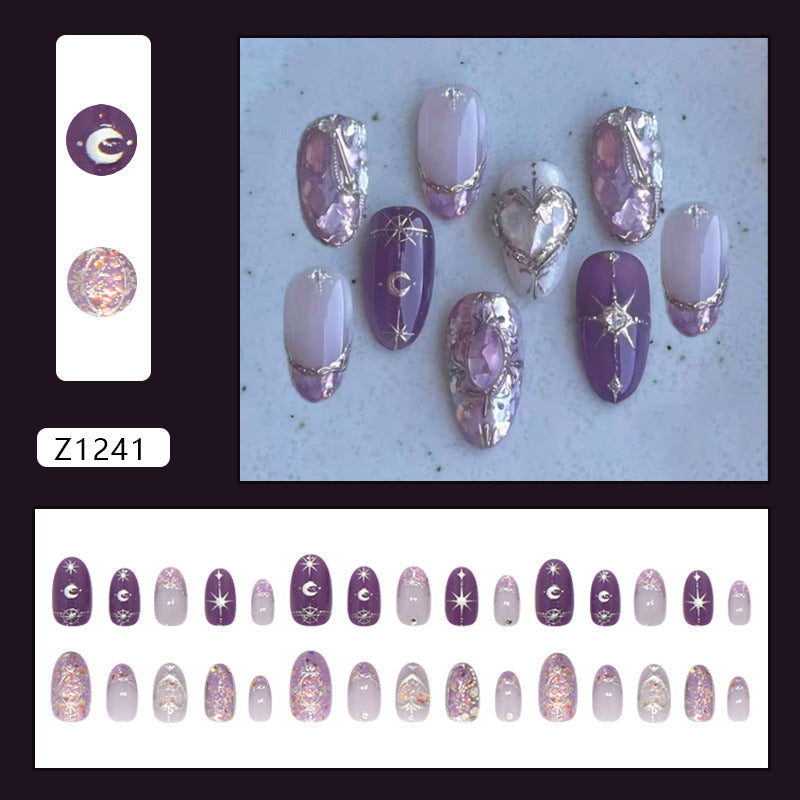 Atmospheric Detachable Nail Tips 30 Pieces