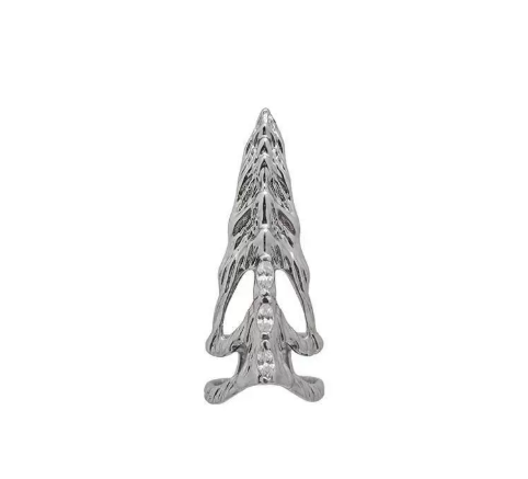 Micro Inlaid Zircon Nail Ring Personality