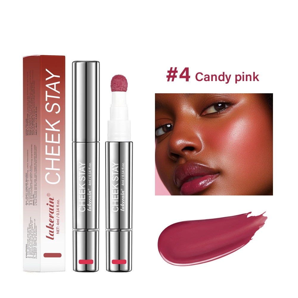 Lakerain 6 Colors Multifunctional Cosmetic Brush Liquid Highlight Blush Stick