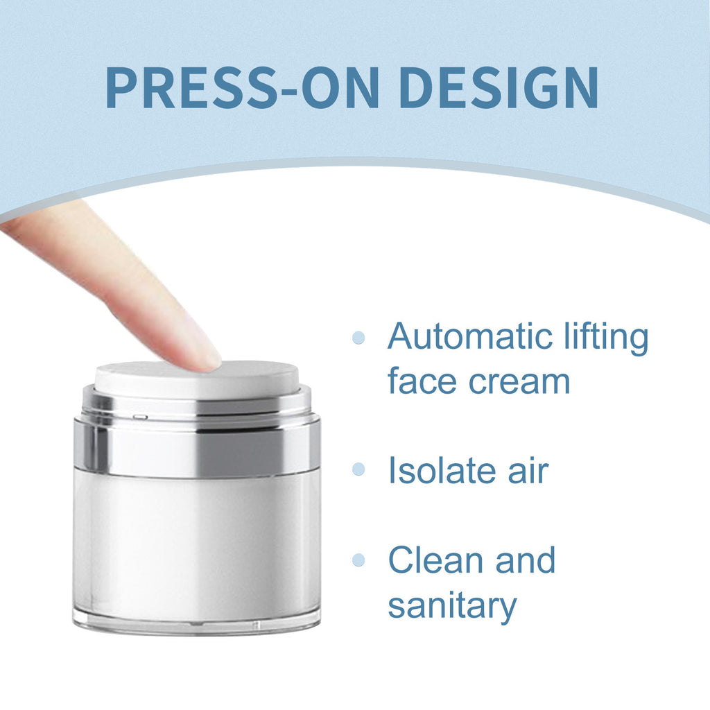 Acrylic Press Vacuum Lotion Plain Cream Bottle
