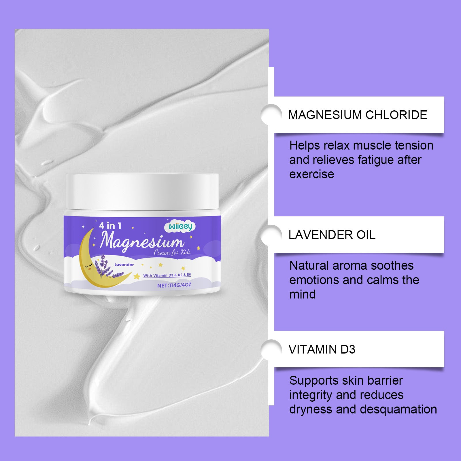 4 In 1 Magnesium Cream For Kids