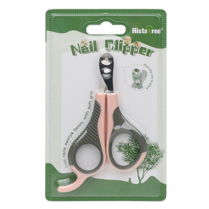 HistoTree Household Portable Plastic Round Hole Pet Nail Clipper