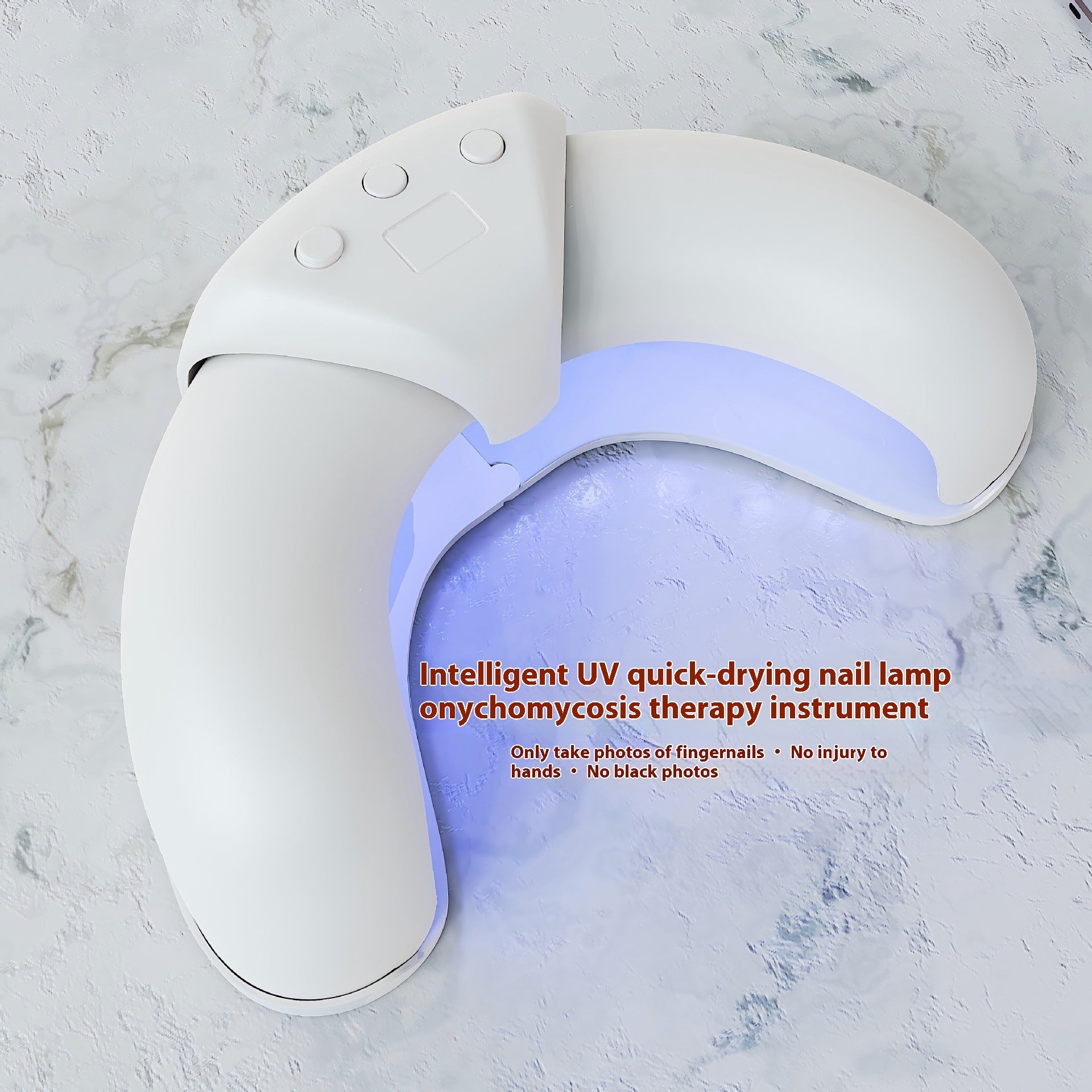 Intelligent Quick Drying Crescent Shaped Nail Lamp