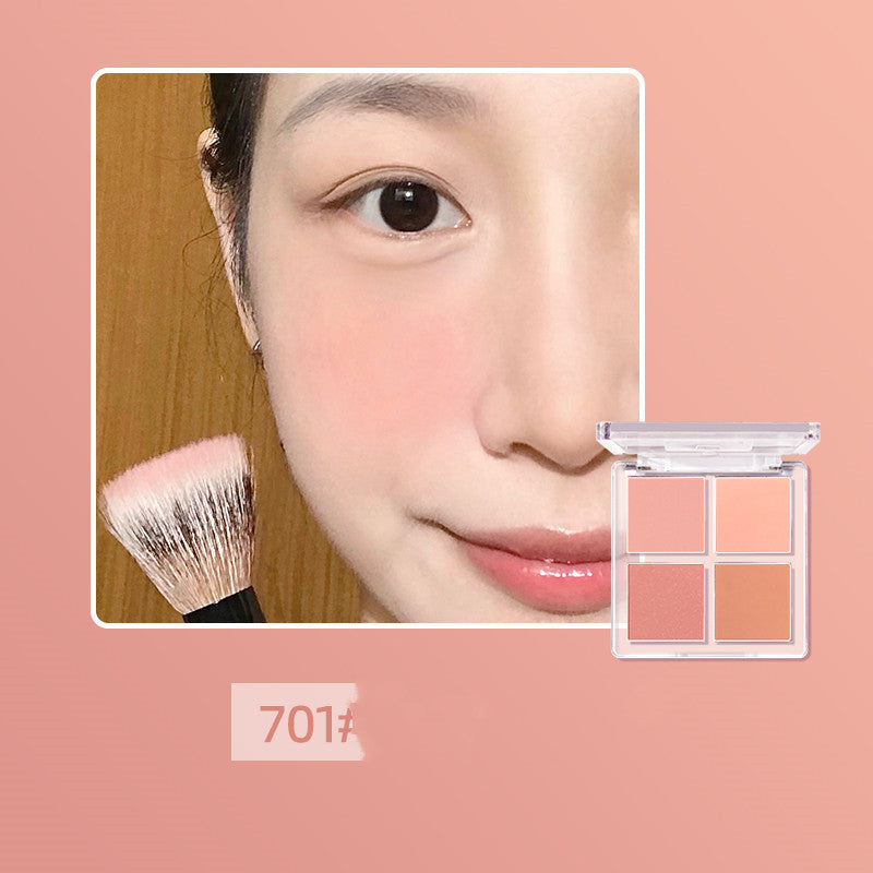 Sweet Things Four-color Vitality Blush Pan Peach Nude Makeup