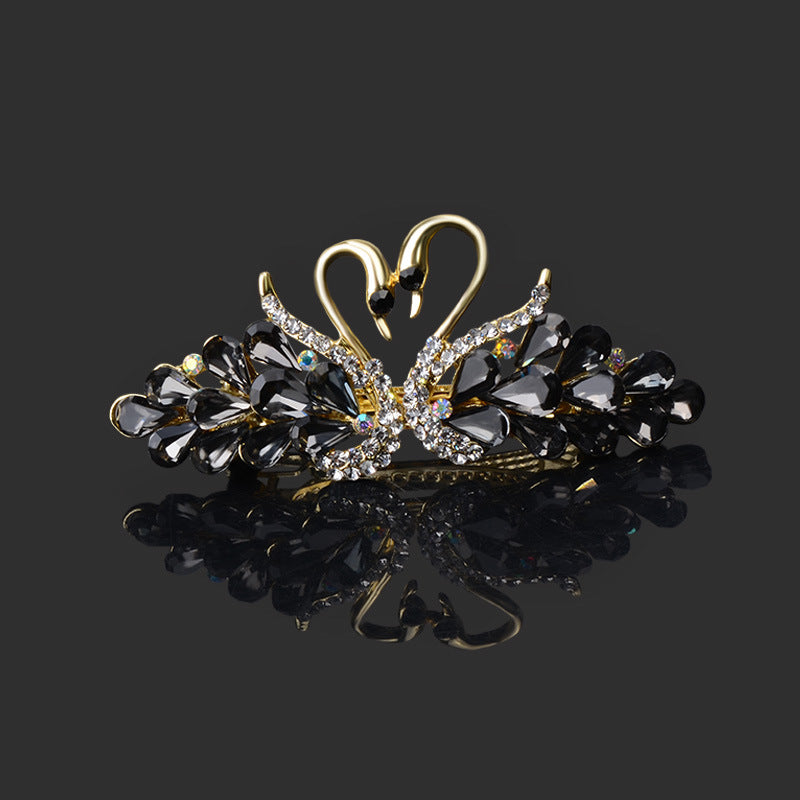 Small Fashion Double Swan Women's Hair Clip