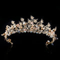 Fashion Ladies Alloy Baroque Crown Tiara