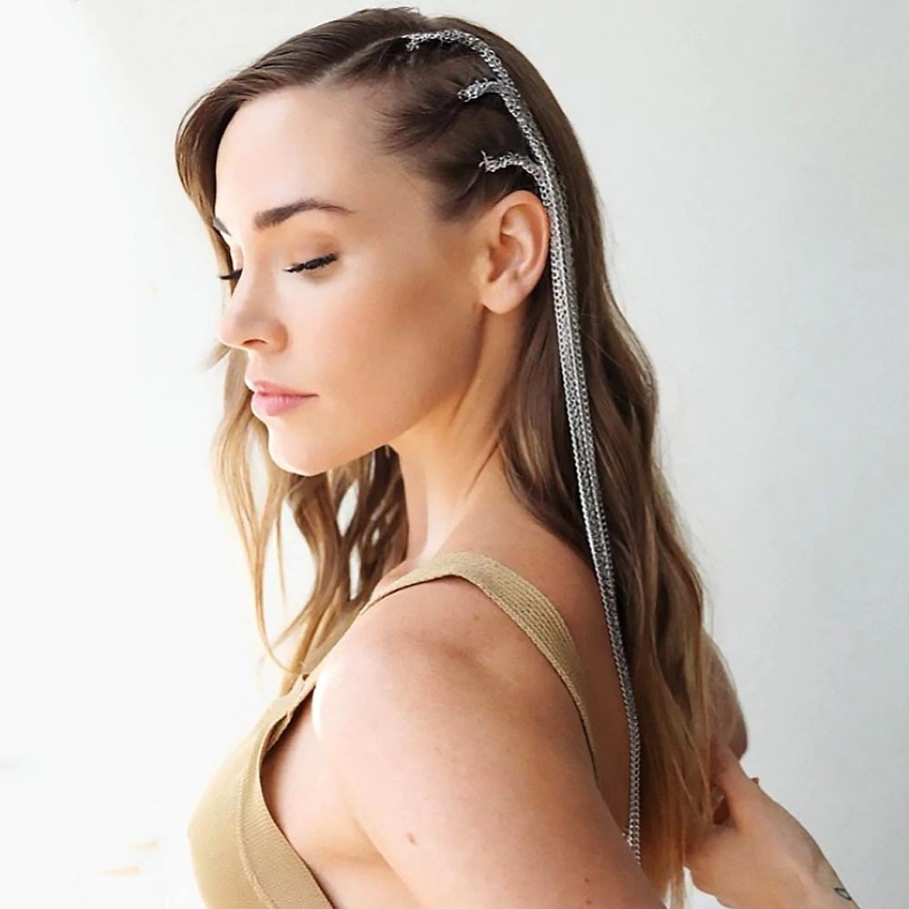 Individual Ethnic Style Dirty Braided Hair Accessory Chain