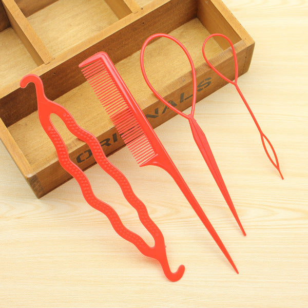 Plastic Comb Pattern Design Hair Pulling Needle Ball Head Hair Curler
