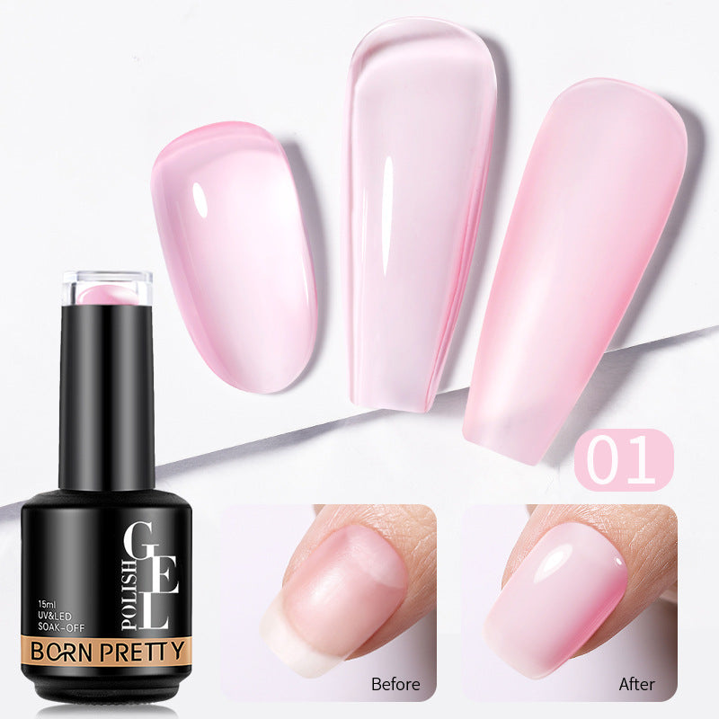 Born Pretty Nail Color Powder Transparent Function Phototherapy Plastic