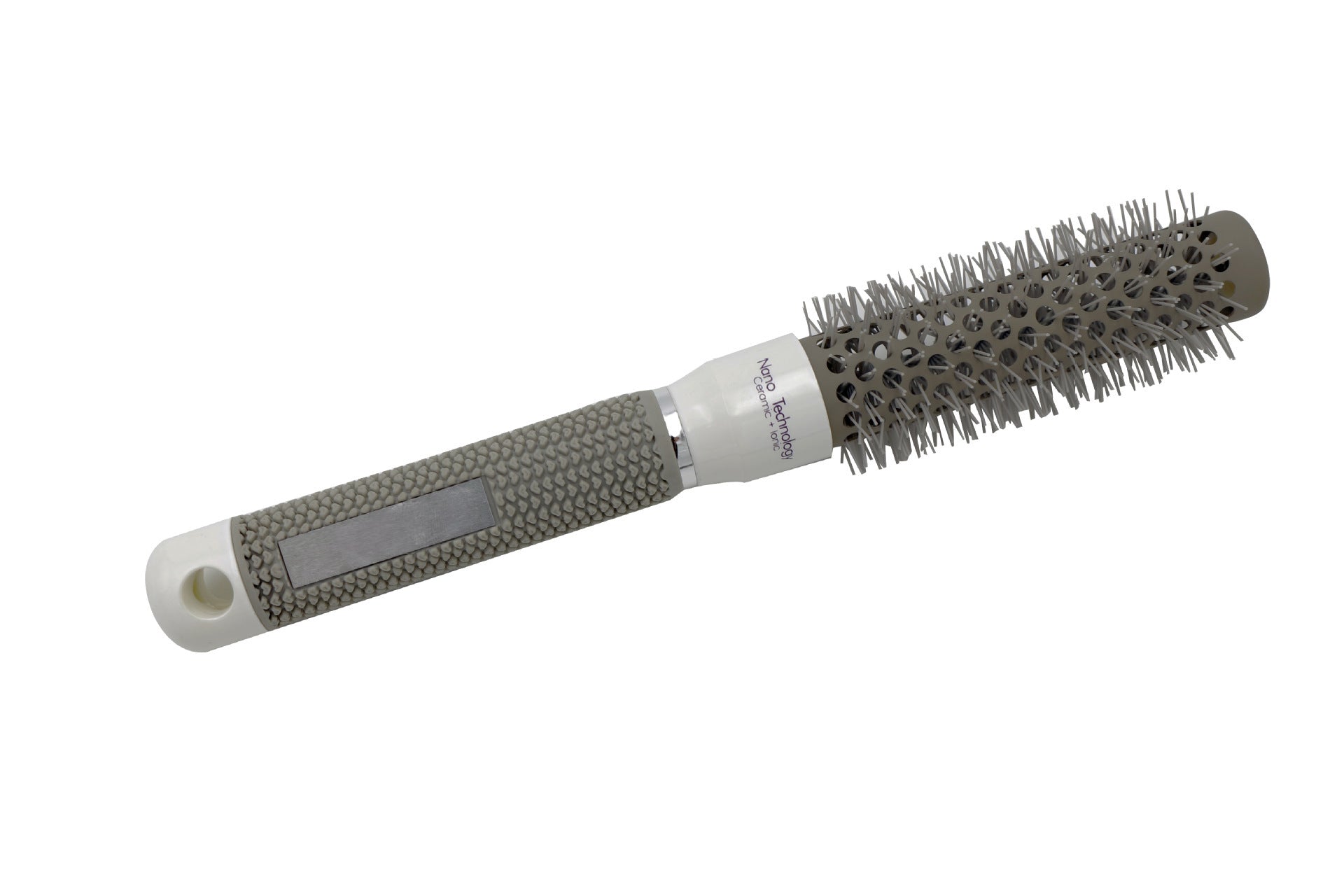 Gray Aluminum Tube Ceramic Round Hair Curling Comb