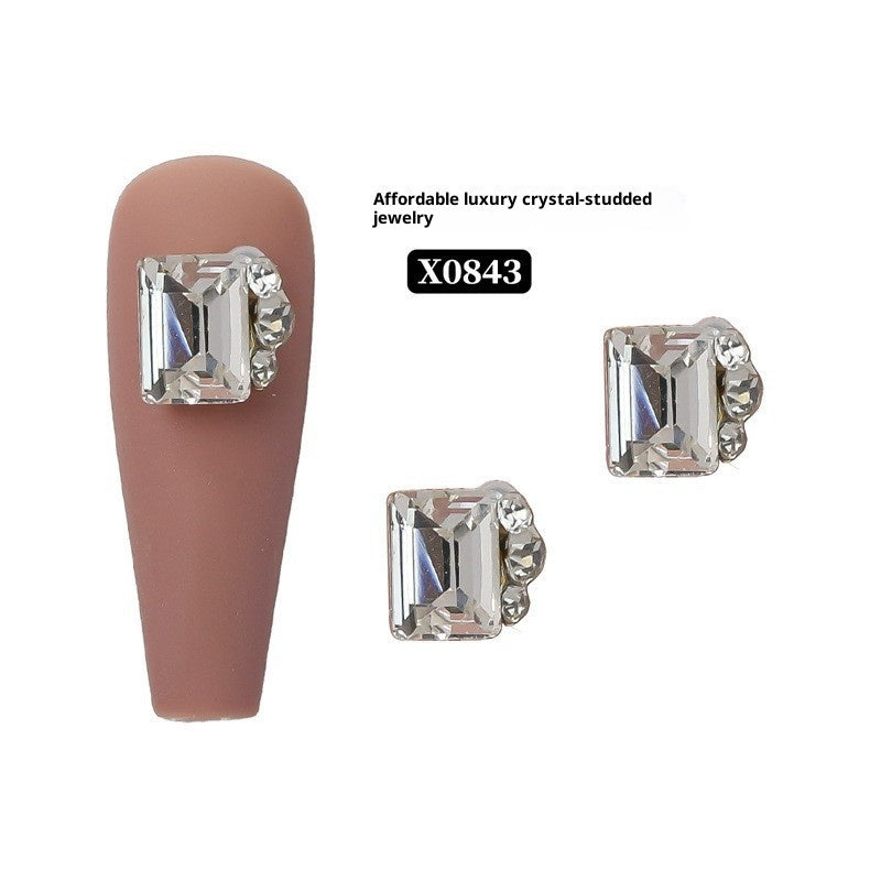 Rock Sugar Nail Crystal Stacked Diamond Accessories